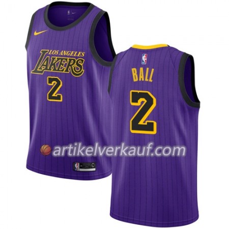 NBA Los Angeles Lakers Trikot Lonzo Ball 2 2018-19 Nike City Edition Lila Swingman - Herren